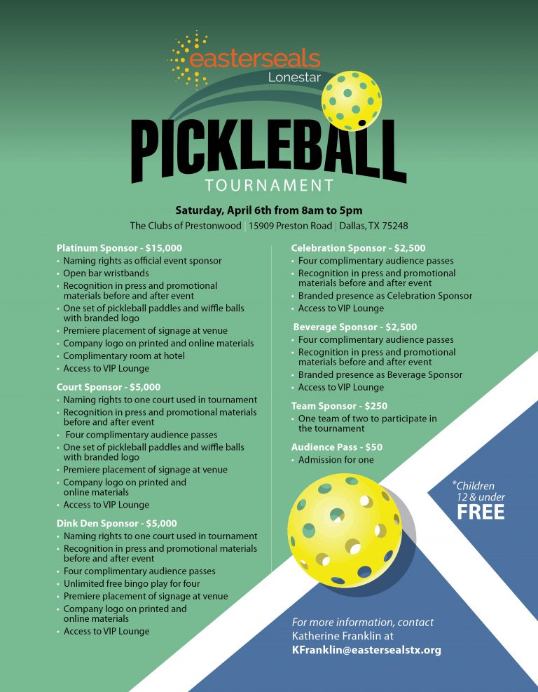 Easterseals North Texas: Pickleball Competition Registration ...